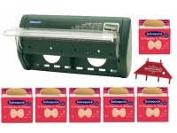 6 wkładów plastrów niebieskich wykrywalnych salvequick cederroth ref 51030127 + automat do plastrów ref 490710 gratis ! cederroth plastry 16